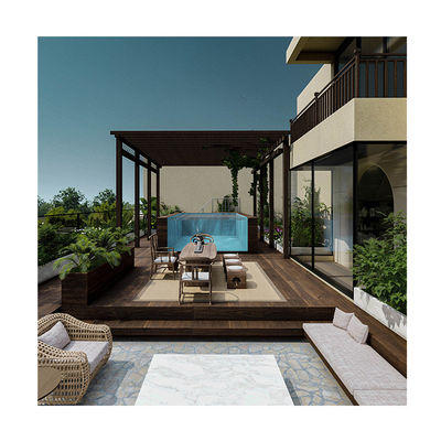 Transmissão de luz de alta diafaneidade 92,5% Lucite acrílico piscina pré-fabricada para quintal do hotel