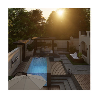 Transmissão de luz de alta diafaneidade 92,5% Lucite acrílico piscina pré-fabricada para quintal do hotel