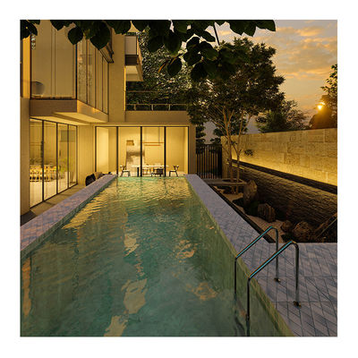 Lucite Acrílico de Fibra de Vidro Frp de telhado Container Infinito Piscina Piscinas