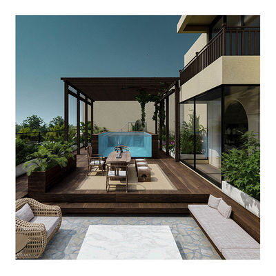 Lucite Acrílico de Fibra de Vidro Frp de telhado Container Infinito Piscina Piscinas