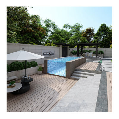 Lucite Acrílico de Fibra de Vidro Frp de telhado Container Infinito Piscina Piscinas