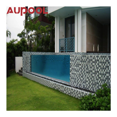 Folha de acrílico de cores claras Spa de natação Whirlpool Piscinas infinitas para piscina de contêiner ao ar livre