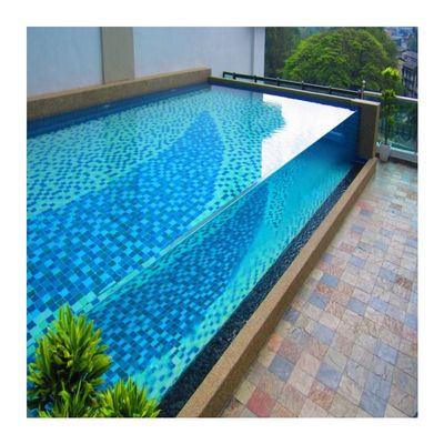 Infinity Pool Fibra de vidro Lap Pool Intex Piscina de poliéster azul cristal