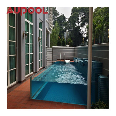 Moderno design piscina acrílica piscinas exteriores 100% Lucite PMMA importado espessura gama