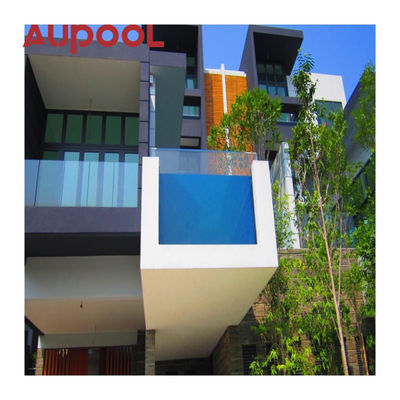 Moderno design piscina acrílica piscinas exteriores 100% Lucite PMMA importado espessura gama