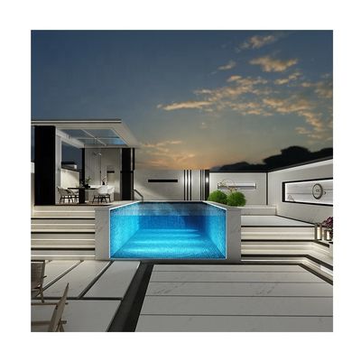 Painéis acrílicos UV de alta transmissão de luz de 100 mm de espessura para piscinas personalizadas