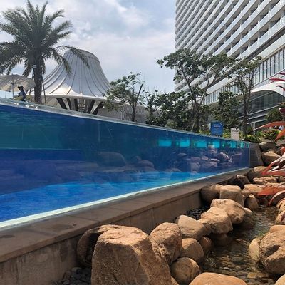 Transmissão de luz de alta transparência Universidade personalizada piscina acima do solo