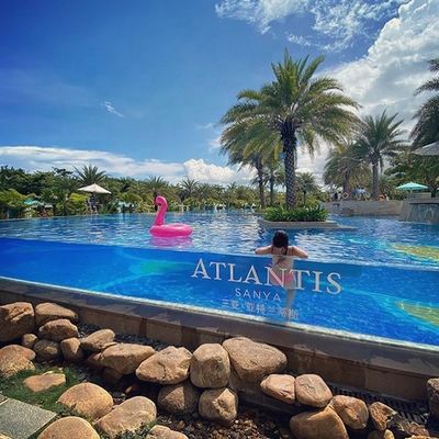 Transmissão de luz de alta transparência Universidade personalizada piscina acima do solo