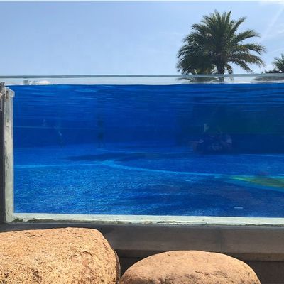 Transmissão de luz de alta transparência Universidade personalizada piscina acima do solo