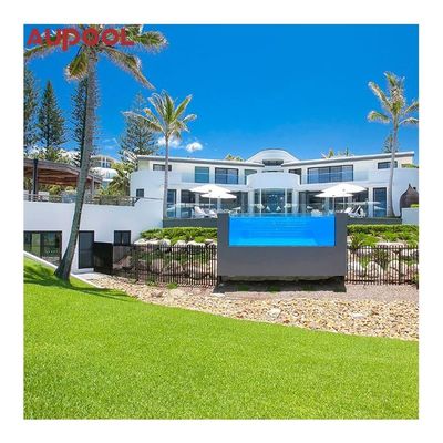 Piscina integrada pré-fabricada acrílica de lucite personalizada para residência privada