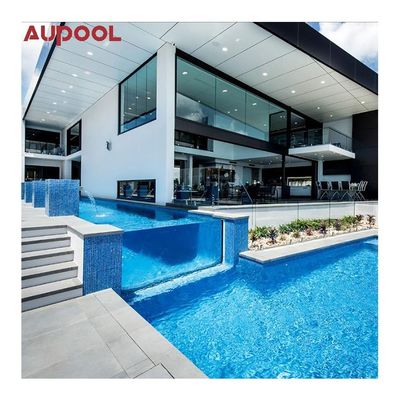 Piscina de fibra de vidro rectangular