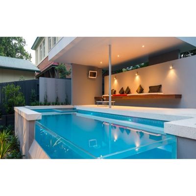 Piscina exterior transparente de acrílico com design de estilo à venda