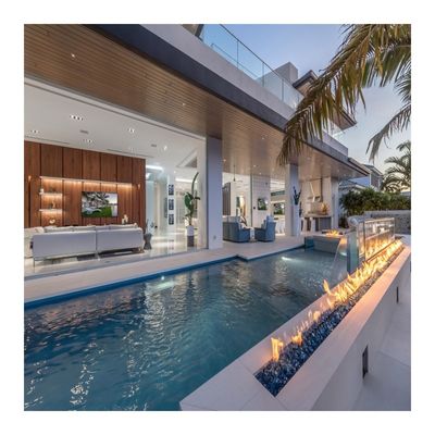 Piscina exterior transparente de acrílico com design de estilo à venda