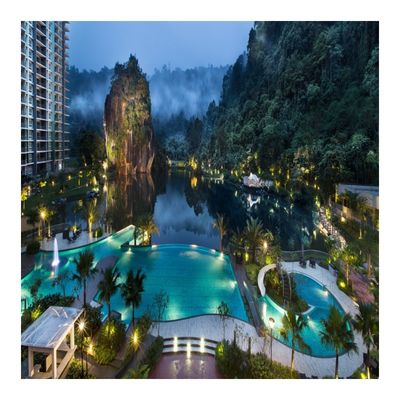 Piscina exterior transparente de acrílico com design de estilo à venda