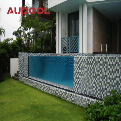 Paredes de vidro de piscina acrílica transparente de 100 mm de espessura Folhas de plexiglás de piscina