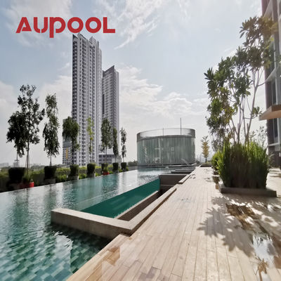 Paredes de vidro de piscina acrílica transparente de 100 mm de espessura Folhas de plexiglás de piscina
