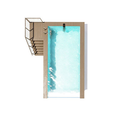 100mm espessura customizado luxo pré-fabricado casa minúscula com piscina Container piscina