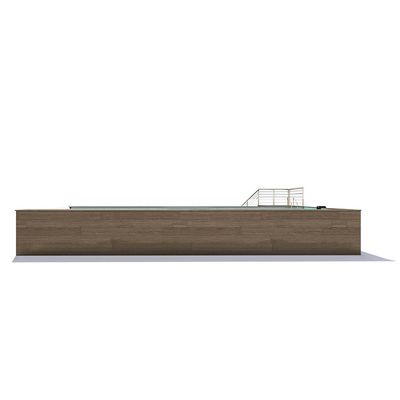 Piscina de quintal acrílico de lucite para villas e casas de praia casas pré-fabricadas de jardim