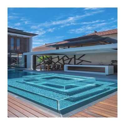 Painéis de vidro acrílico transparente de 50 mm de espessura para piscinas Densidade 1,20 g/cm3 e durável