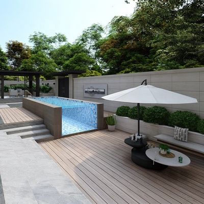 Densidade 1,2 g/cm3 Piscina pré-fabricada para villa e casa de praia Casa de jardim