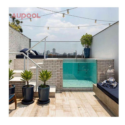 100% de Lucite PMMA de Concha Acrílica de Fibra de Vidro importada Spa de Natação para piscina interna ao ar livre