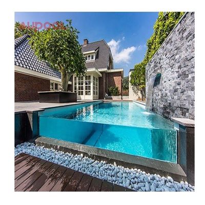 Tecnologia polimerização termostática seca piscina acrílica painel de vidro piscinas