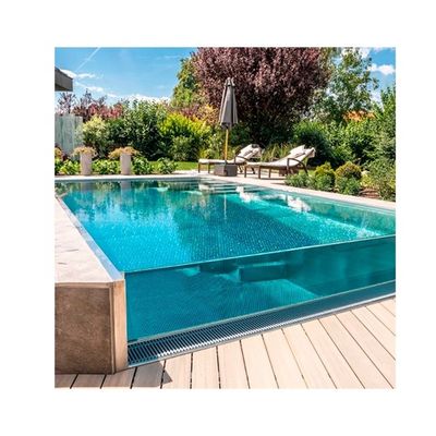 Tecnologia polimerização termostática seca piscina acrílica painel de vidro piscinas