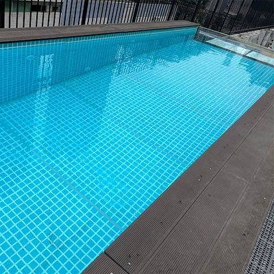 Alta transmissão de luz de cores personalizadas Piscina acrílica pré-fabricada com janela de painel transparente