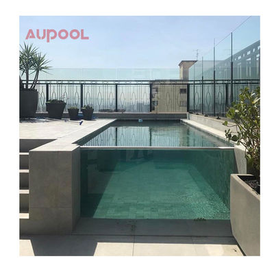 Painéis de parede polidos personalizados Plexiglás Piscinas acrílicas grossas para o exterior
