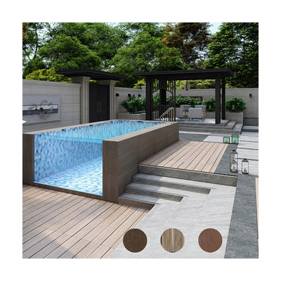 Moderno sobre o chão Rectângulo painel acrílico pré-fabricado piscina exterior para família