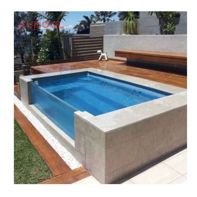 Painéis de vidro acrílico transparente de 50 mm de espessura para piscina transparentes e duradouros