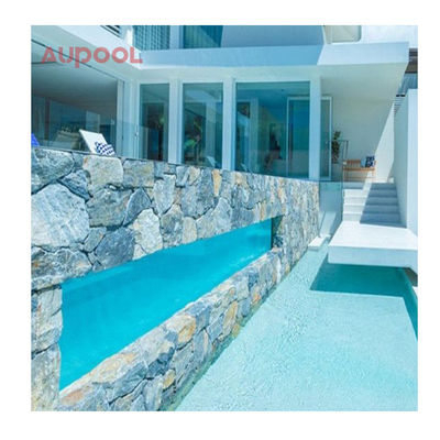Painéis de vidro acrílico transparente de 50 mm de espessura para piscina transparentes e duradouros