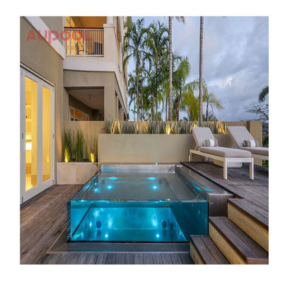Piscina de acrílico A solução perfeita para piscinas infláveis Painel de acrílico fundido