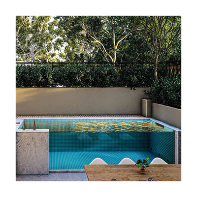 Desfrute de esportes em família com piscina pré-fabricada fácil e espessura de janela acrílica de 100 mm