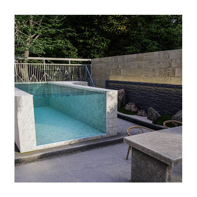 Instalação fácil Piscina pré-fabricada de plexiglás acrílico com vantagem de montagem rápida