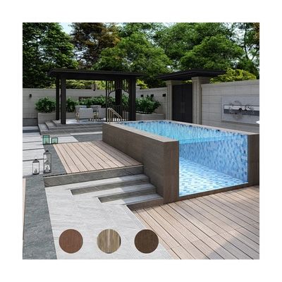 Piscine pré-fabricada de infinito acrílico ao ar livre Avanço de montagem rápida e certificado TUV