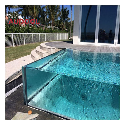 AUPOOL PMMA Folha de vidro de lucite para piscina acrílica Painel de vidro plexi transparente