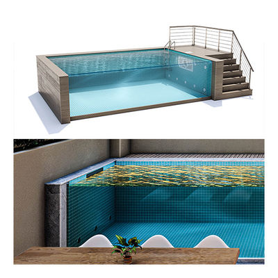 Esportes familiares piscina emoldurada com construção de aço inoxidável