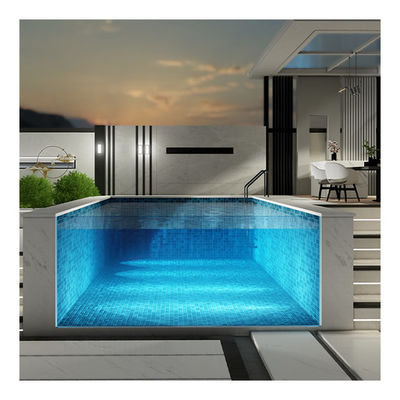 Fliter Pump Acessórios Hotel Above Ground Prefab Infinito Acrílico Painel Piscina