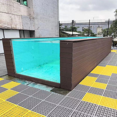 Fácil de instalar 40 pés Container de transporte Piscina com janela acrílica e banheira de hidromassagem