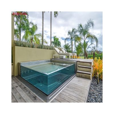Painel de piscina do quintal feito de material acrílico de alta dureza de superfície