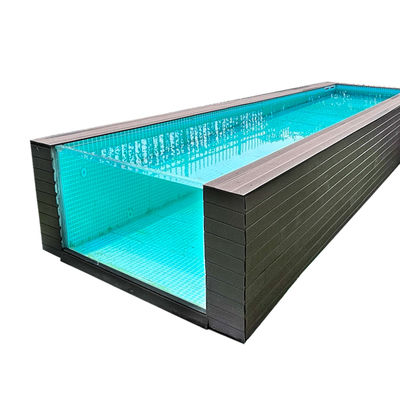 8m acima do solo Container de aço Piscina Piscina familiar para relaxamento no quintal