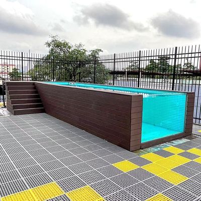 8m acima do solo Container de aço Piscina Piscina familiar para relaxamento no quintal
