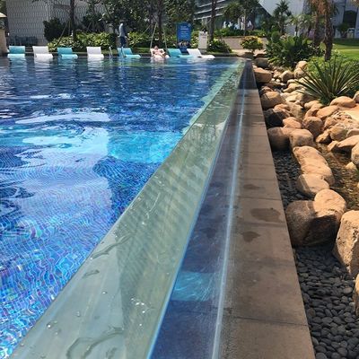 Dimensões personalizadas Painéis de acrílico transparente para vedação de piscina AUPOOL Cobertura de piscina de policarbonato