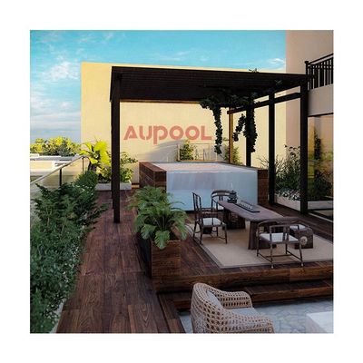Dimensões personalizadas Painéis de acrílico transparente para vedação de piscina AUPOOL Cobertura de piscina de policarbonato