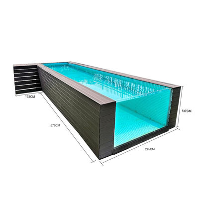 1.2g/cm3 Densidade Painel acrílico transparente Piscina Ideal para piscinas de grandes dimensões