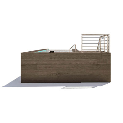 Janela de piscina clara no chão piscina de plástico para design de piscina personalizado no quintal