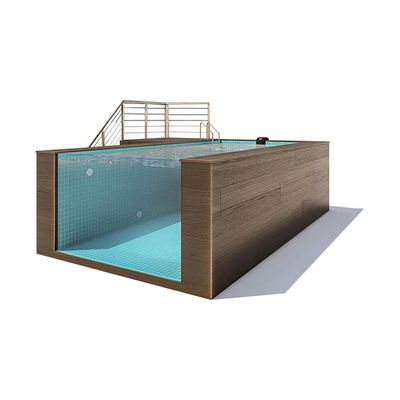 Janela de piscina clara no chão piscina de plástico para design de piscina personalizado no quintal
