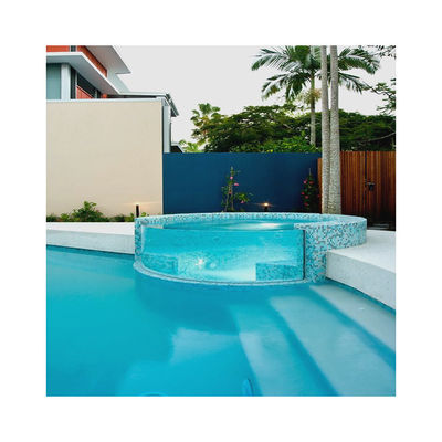 Alta transmissão de luz Villa Piscina de design moderno Piscina ao ar livre Diafaneidade 93%