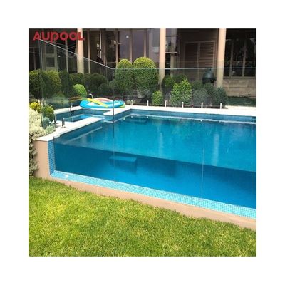 Portão de guarda de vidro deslizante Custom Pool Moldura acrílica com painel transparente congelado